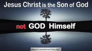 Jesus Christ is the Son of God Not God Himself