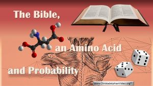 The Bible, an Amino Acid and Probability