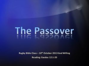 Understanding The Passover  Video Post