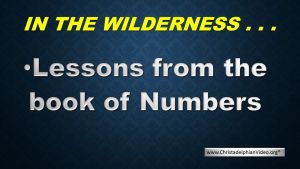 Big Lessons From Numbers - The book of Numbers is not really about numbers...