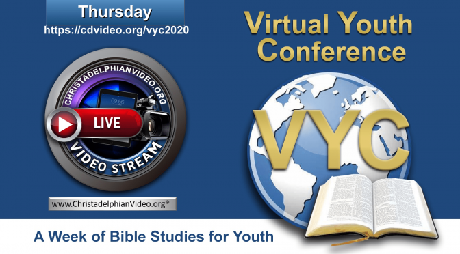 Virtual Youth Conference 2020: Thursday 6th August