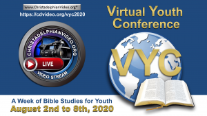 Virtual Youth Conference 2020: Sun 2nd-Sat 8th August