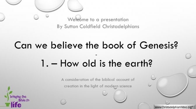 Can we believe in the book of Genesis? 5 Part in depth Video Series