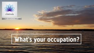 Pause to consider #15: What's your Occupation?