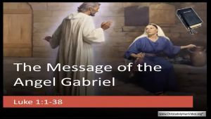 The message of the Angel Gabriel