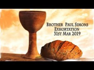 2019.3.31 Exhortation-Memorial Emblems, Num 14, Prov 10, Luke 23- Bro Paul Simons