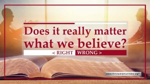 Does it really matter what we believe?