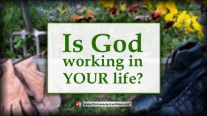 Is God working in your life?