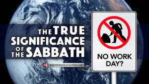 The true significance of the sabbath.