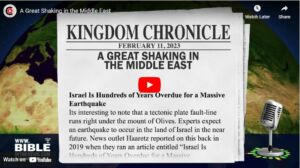 A great shaking in the Middle East - Earthquakes in latter day prophecy!